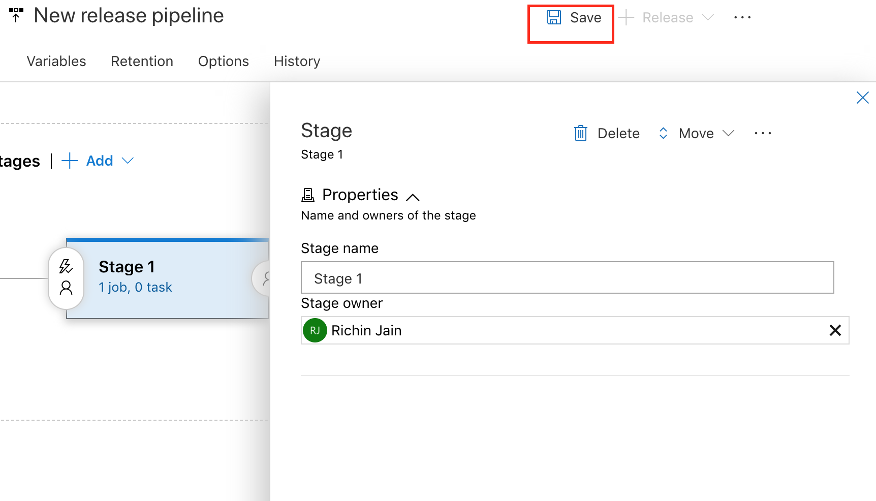 import release pipeline