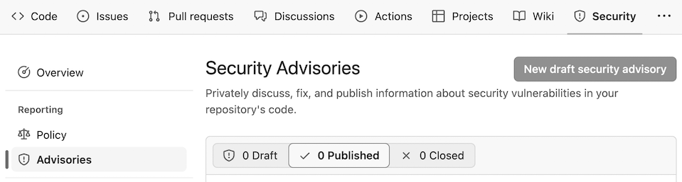 New draft security advisory